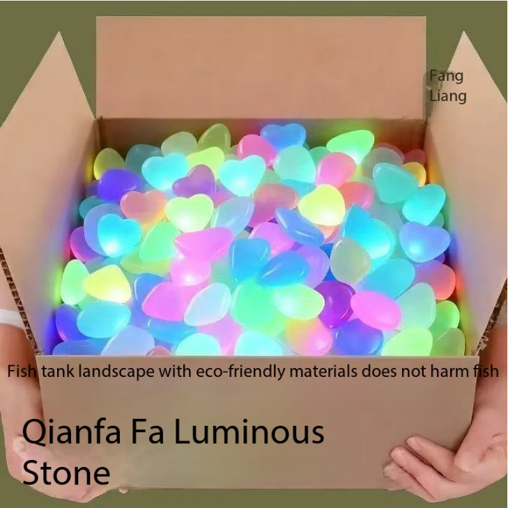Fish Aquarium Home - 1CM 100pcs Color Goose Stone Luminous