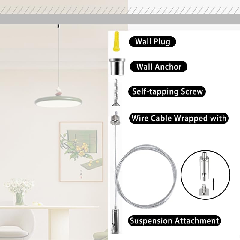 Aquarium Light - Hexagon Light Fixture Hanging System Kit,