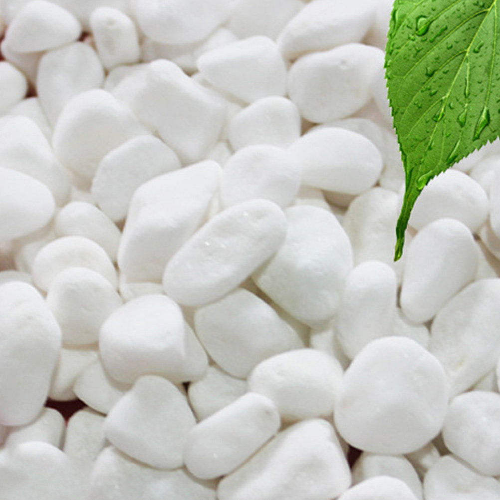 Fish Tank Gravel - 1Set White Decorative Stone Elegant Fine