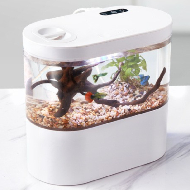 Betta Fish Tank - Creative Mini Desktop Fish Tank Aquarium