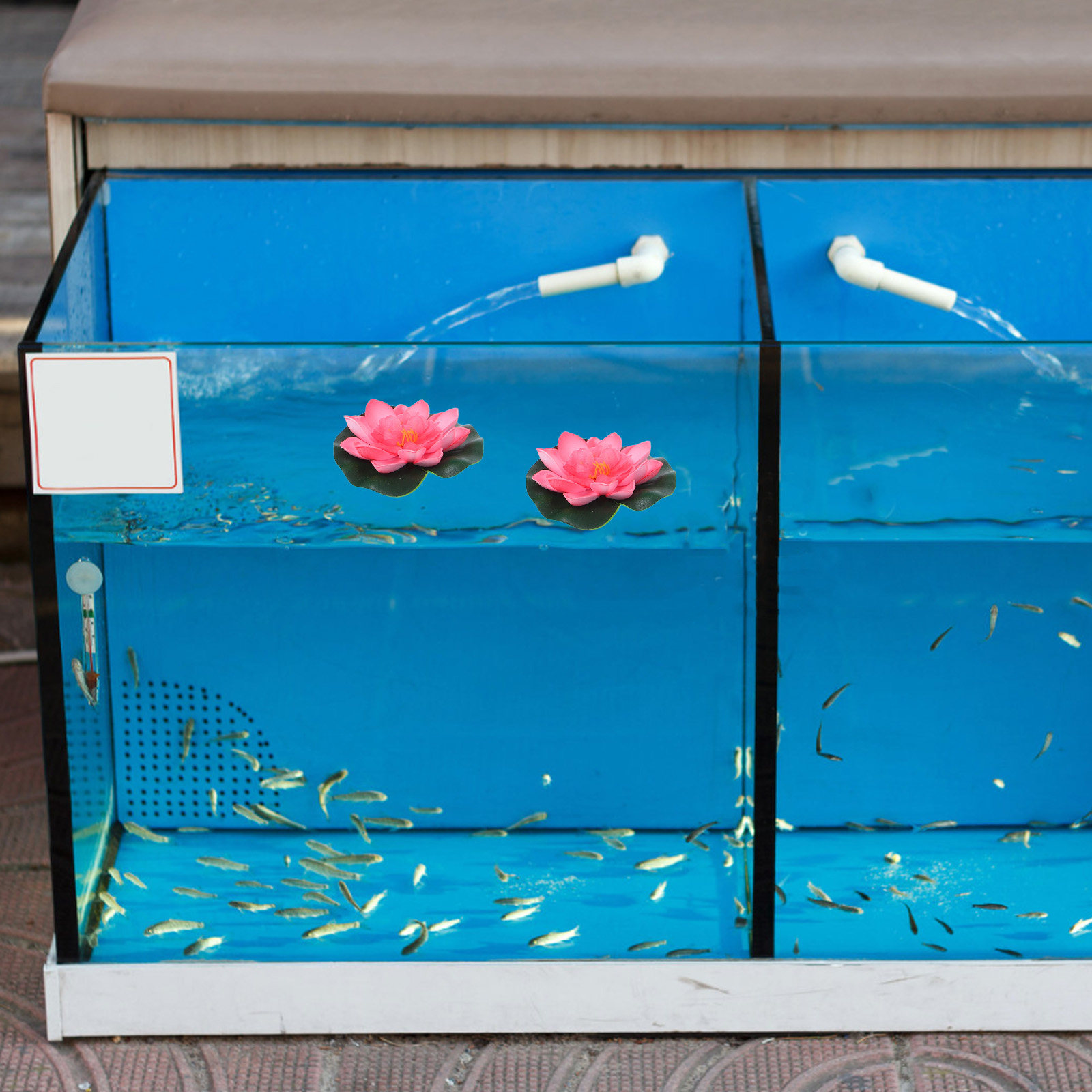 12Pcs Artificial Floating Wate - Aquarium Decor recension och pris