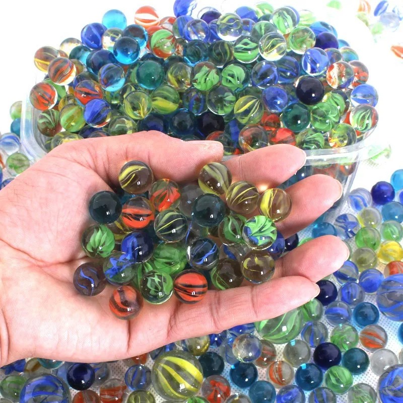 50Pcs 14mm Colorful Glass Marb - Fish Aquarium Home recension och pris