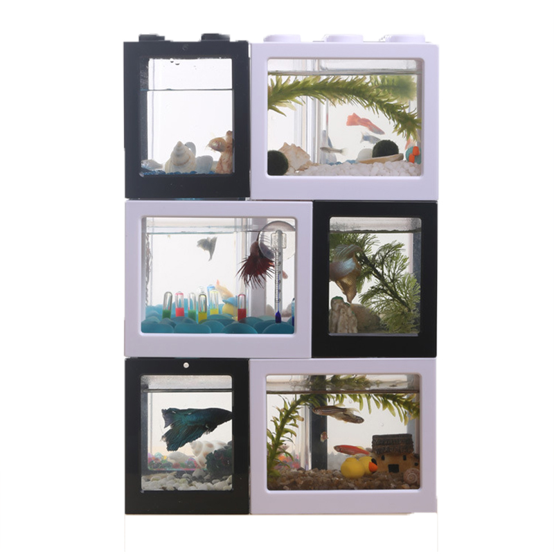 7 Color Mini Aquarium Betta Fi - Betta Fish Tank recension och pris