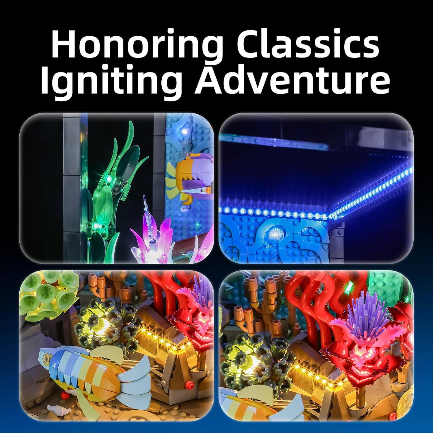Hprosper LED Light for lego 10 - Aquarium Light recension och pris