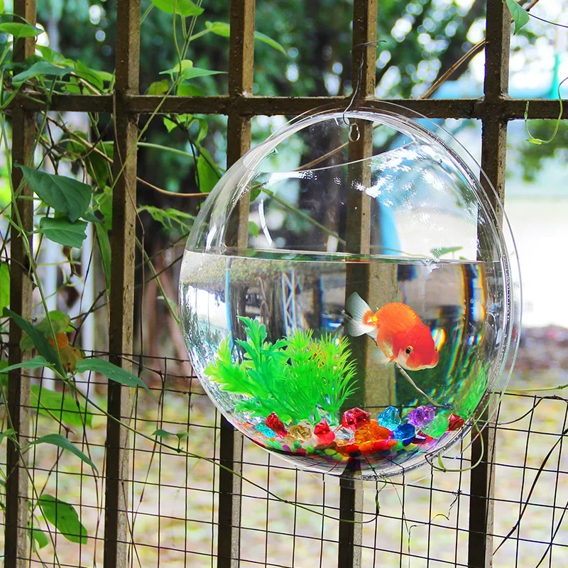 Pinsjar Acrylic Fish Bowl Wall - Betta Fish Tank recension och pris