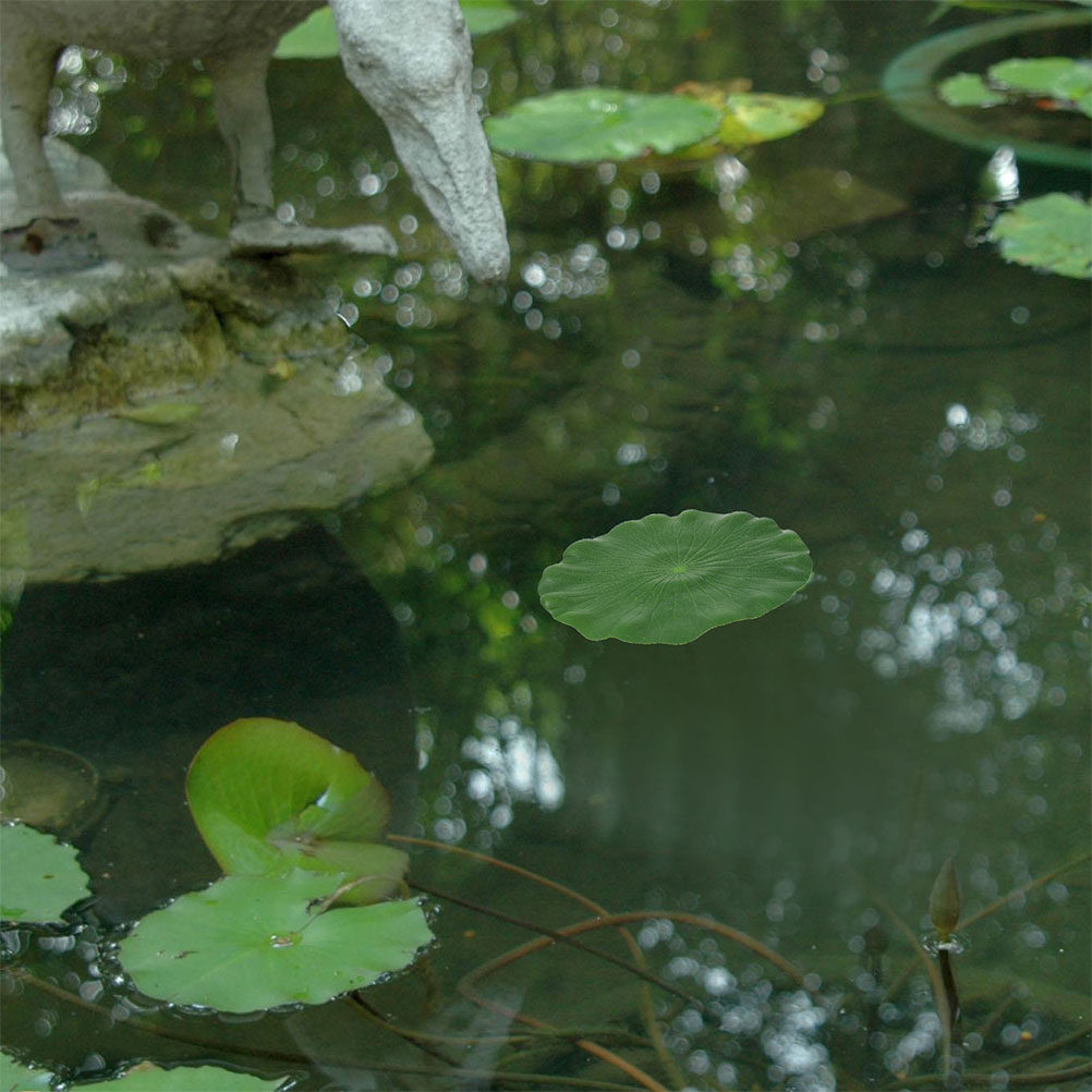 Artificial Lily Pads 15Pcs Rea - Aquarium Fish Tank recension och pris