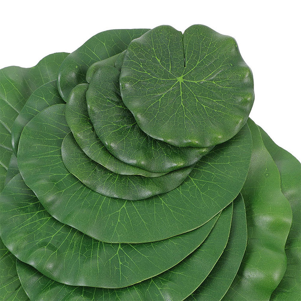 Artificial Lily Pads 15Pcs Rea - Aquarium Fish Tank recension och pris