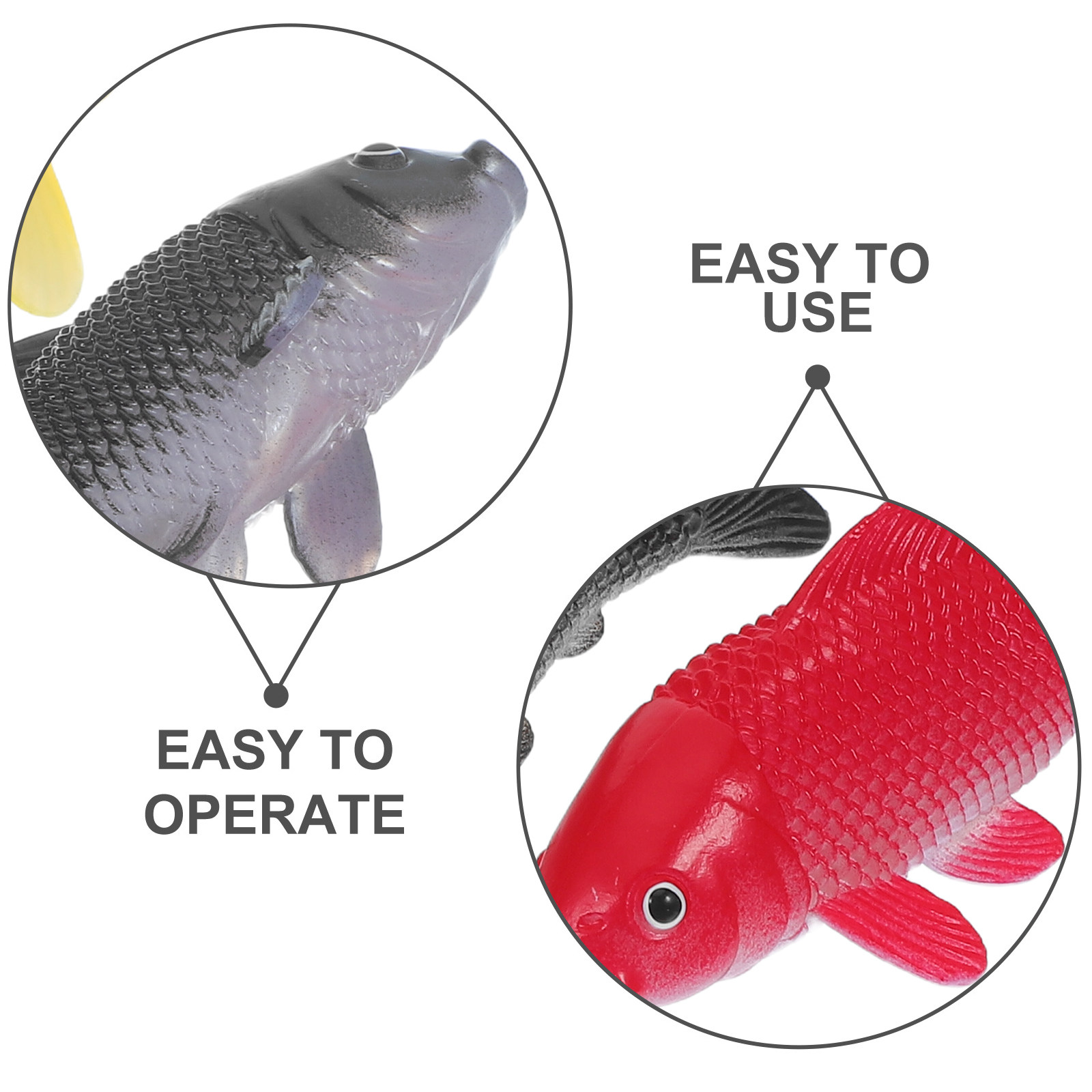 3pcs Fish Crafts Toys Realisti - Fish Aquarium Home recension och pris