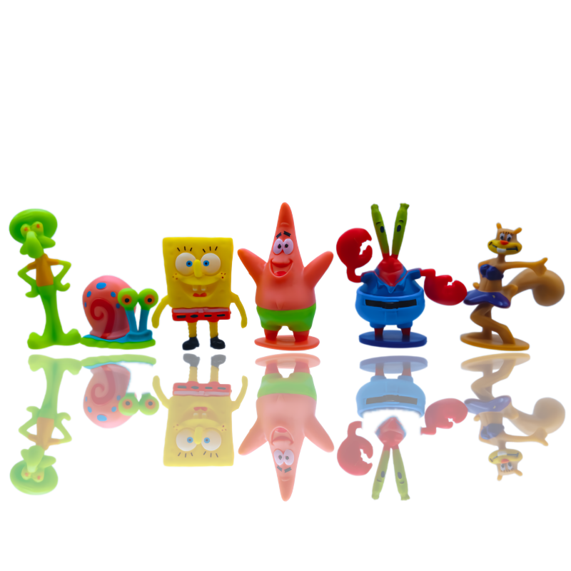 6pcs SpongeBob Fish Tank Decor - Fish Aquarium Home recension och pris