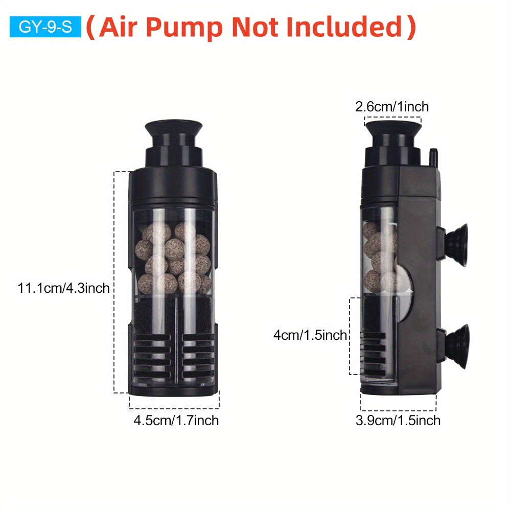 Compact Wall-Mounted Bio Spong - Betta Fish Tank recension och pris