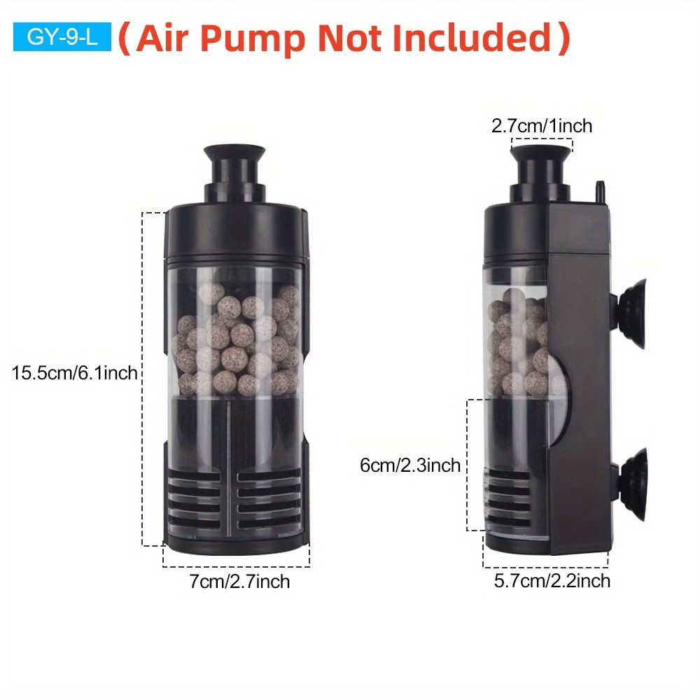 Compact Wall-Mounted Bio Spong - Betta Fish Tank recension och pris