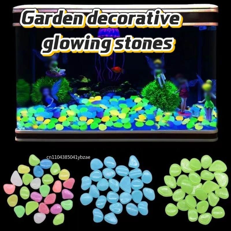 100-1000 Pcs Luminous Rock, St - Fish Tank Gravel recension och pris