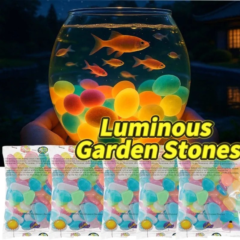 100-1000 Pcs Luminous Rock, St - Fish Tank Gravel recension och pris