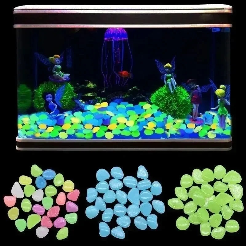 100-1000 Pcs Luminous Rock, St - Fish Tank Gravel recension och pris