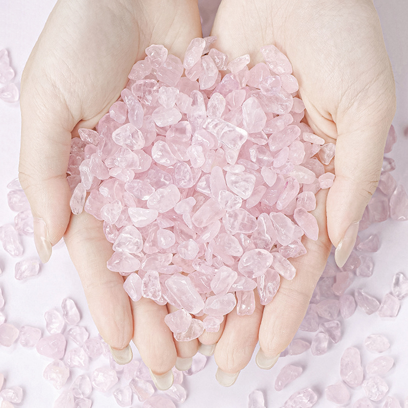 500g/bag Natural Stones Rose Q - Aquarium Decor recension och pris