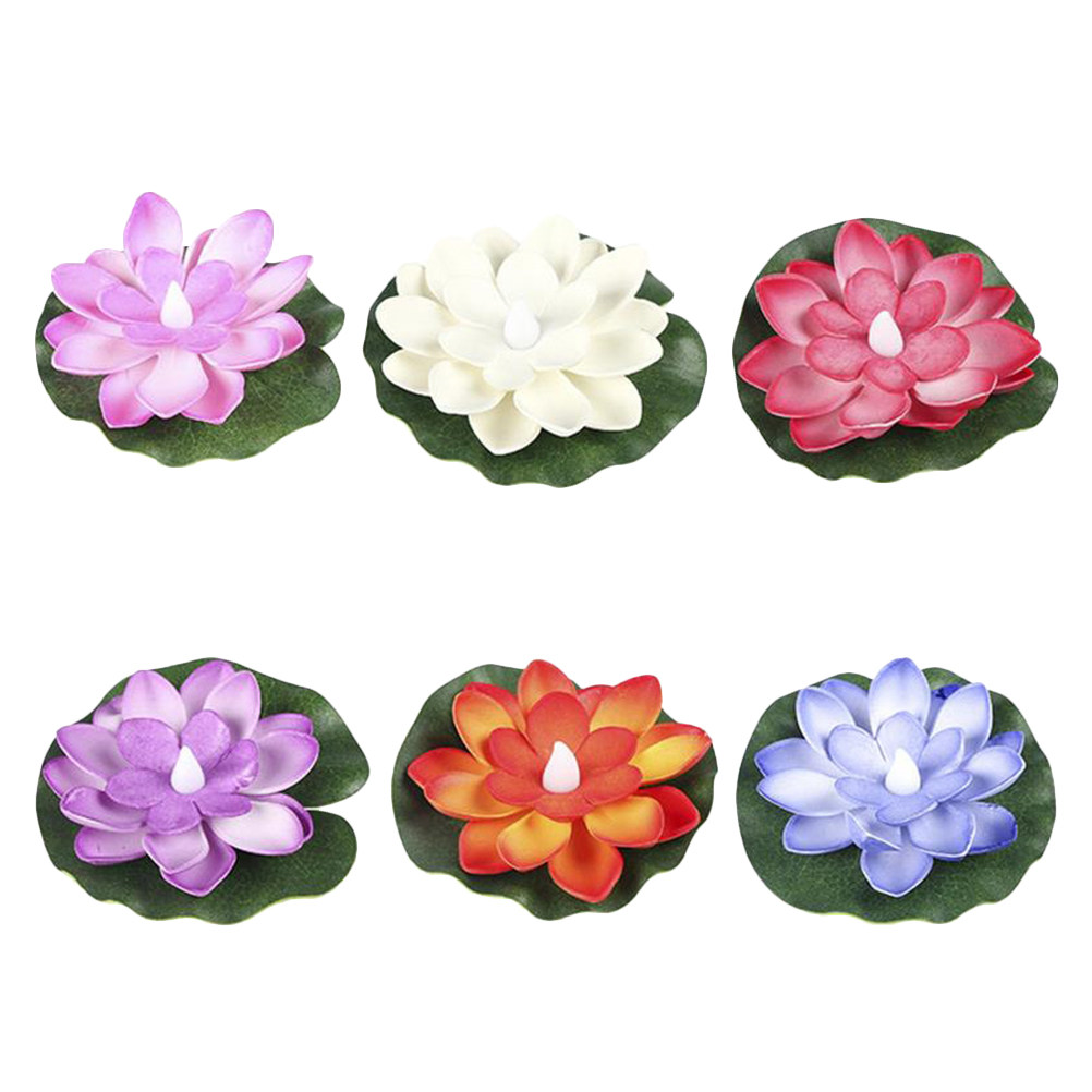 6Pcs Realistic Simulation Lotu - Aquarium Decor recension och pris