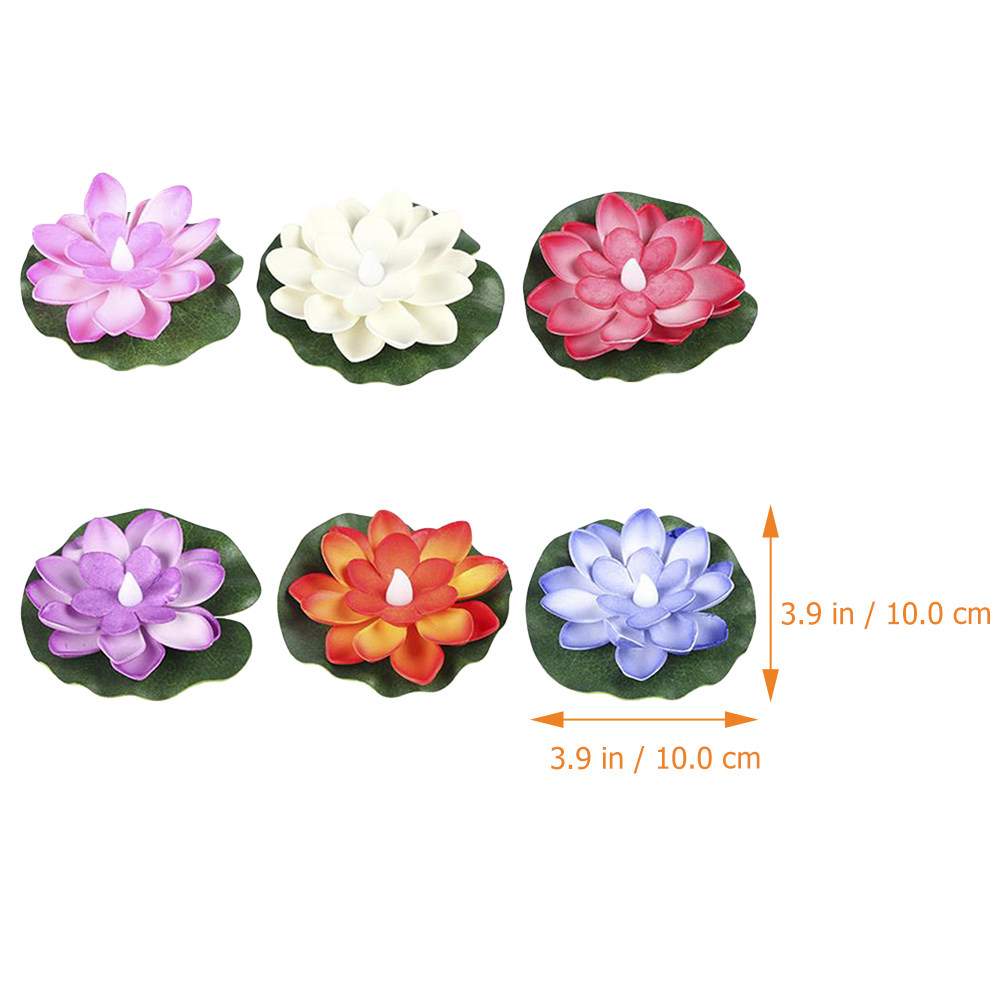 6Pcs Realistic Simulation Lotu - Aquarium Decor recension och pris