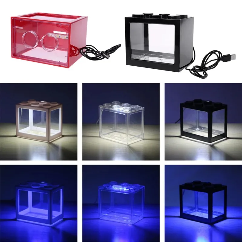 1L USB LED Desktop Mini Aquari - Betta Fish Tank recension och pris