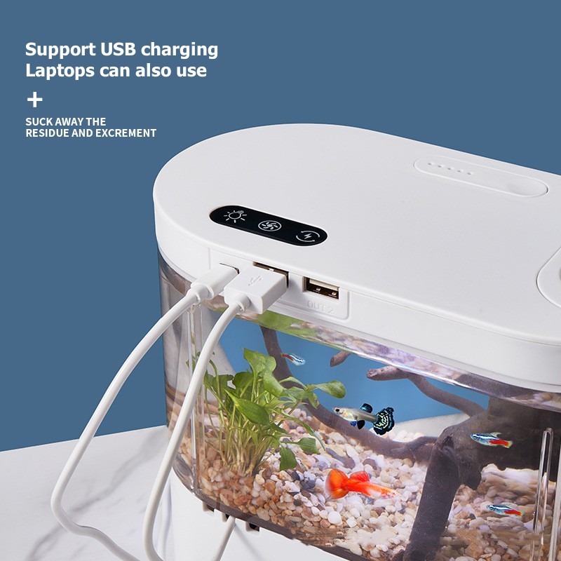 Creative Mini Desktop Fish Tan - Betta Fish Tank recension och pris