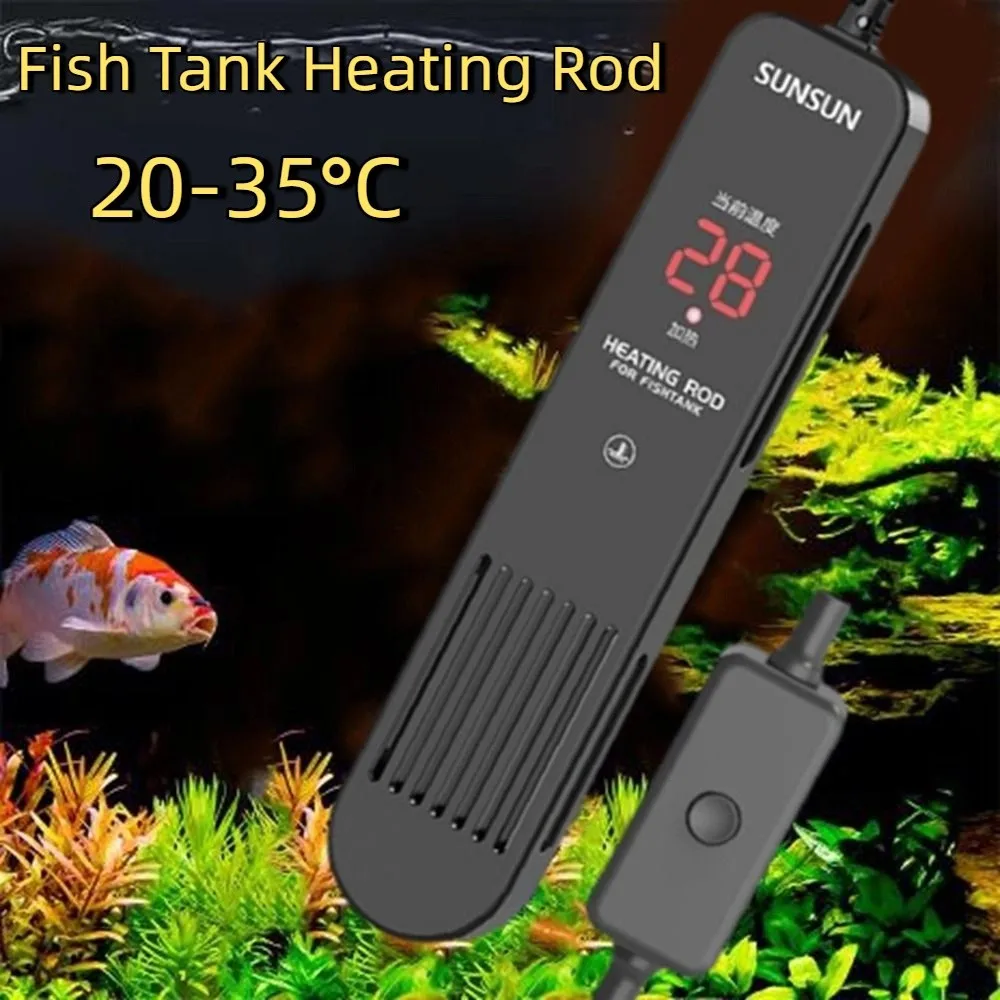 LCD Display 20-35°C Digital Fi - Fish Tank Heater recension och pris