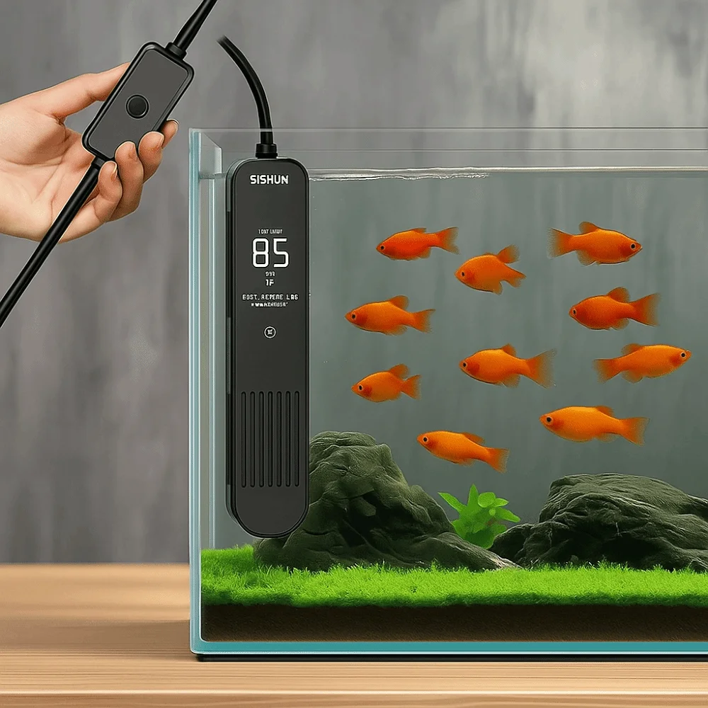LCD Display 20-35°C Digital Fi - Fish Tank Heater recension och pris